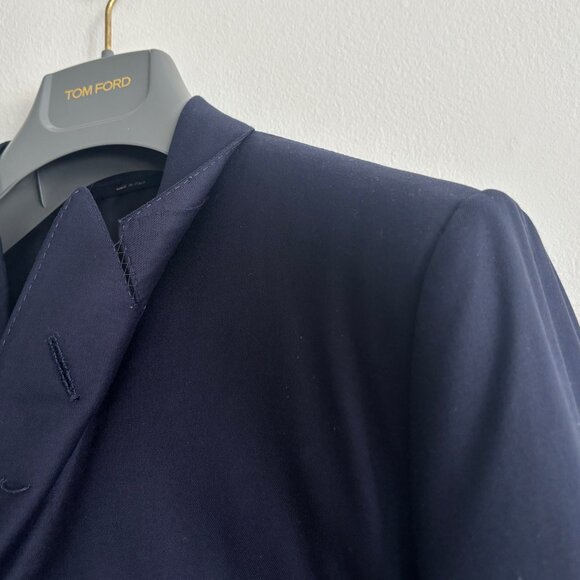 Tom Ford Peak Lapel O Connor Navy Sport Coat/ Blazer, Surgeon's Cuffs - 38 - Picture 5 of 15